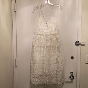 Bardot white lace dress size large/10 NWT